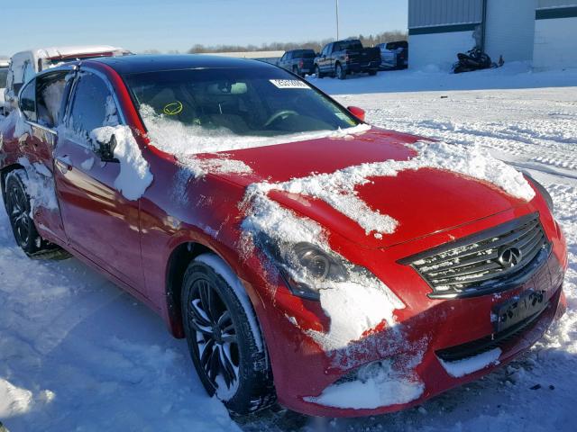 JN1CV6AR9AM455957 - 2010 INFINITI G37 RED photo 1