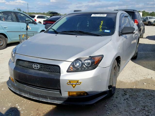JTKDE167X80269009 - 2008 TOYOTA SCION TC SILVER photo 2