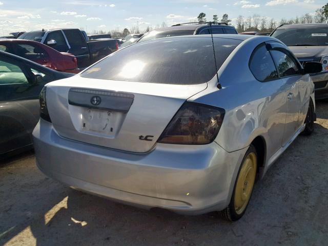 JTKDE167X80269009 - 2008 TOYOTA SCION TC SILVER photo 4