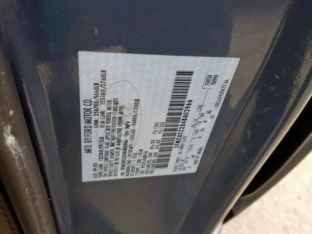 2FMZA52284BA02966 - 2004 FORD FREESTAR S BLUE photo 10