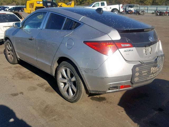 2HNYB1H48CH500962 - 2012 ACURA ZDX TECHNO SILVER photo 3