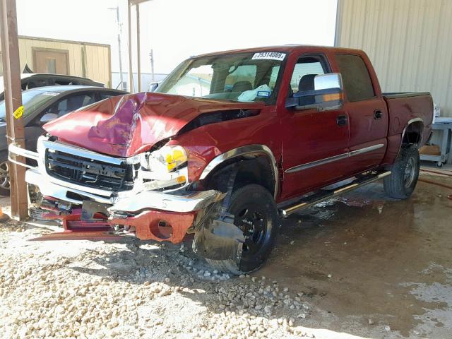 2GTEC13T851381682 - 2005 GMC NEW SIERRA MAROON photo 2