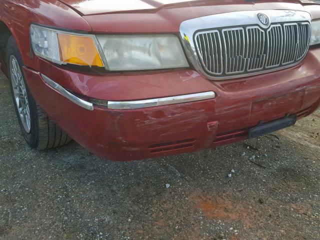 2MEFM74WXWX602550 - 1998 MERCURY GRAND MARQ RED photo 9