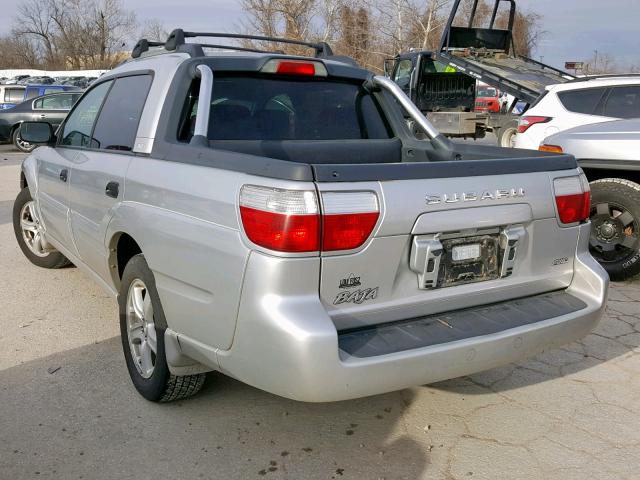 4S4BT62C247100331 - 2004 SUBARU BAJA SPORT SILVER photo 3