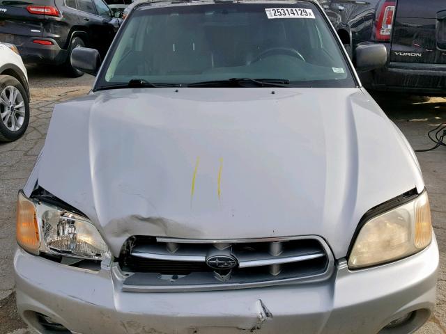 4S4BT62C247100331 - 2004 SUBARU BAJA SPORT SILVER photo 7