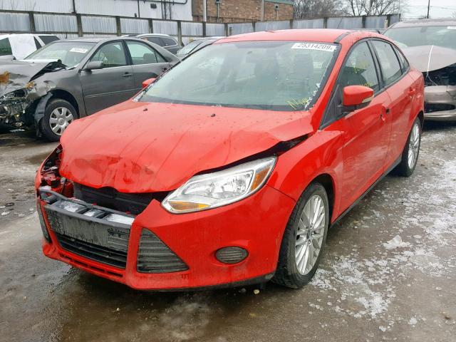 1FADP3F2XDL340242 - 2013 FORD FOCUS SE RED photo 2