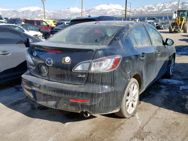 JM1BL1W50B1472897 - 2011 MAZDA 3 S BLACK photo 4