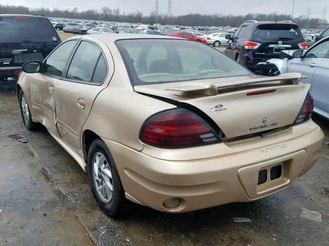 1G2NF52E94M507217 - 2004 PONTIAC GRAND AM S GOLD photo 3