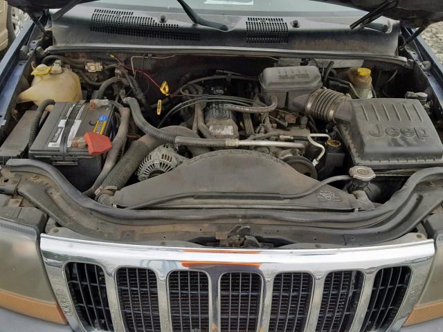 1J4GW48S92C146550 - 2002 JEEP GRAND CHER BLUE photo 7