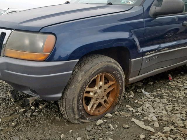 1J4GW48S92C146550 - 2002 JEEP GRAND CHER BLUE photo 9