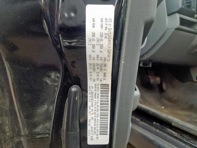 1J8HG48N36C314490 - 2006 JEEP COMMANDER შავი ფოტო 10