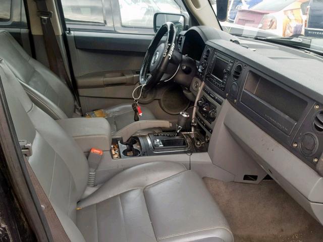 1J8HG48N36C314490 - 2006 JEEP COMMANDER შავი ფოტო 5