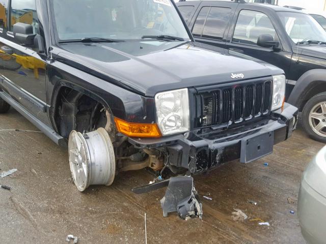 1J8HG48N36C314490 - 2006 JEEP COMMANDER შავი ფოტო 9