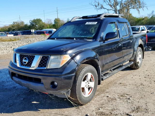 1N6AD07W17C458073 - 2007 NISSAN FRONTIER C BLACK photo 2