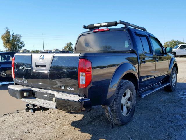 1N6AD07W17C458073 - 2007 NISSAN FRONTIER C BLACK photo 4