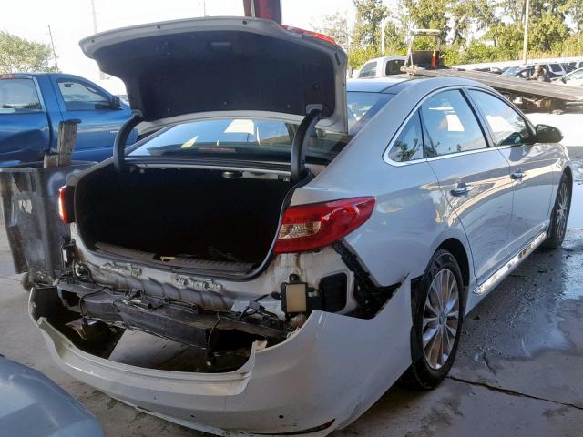 5NPE34AF0FH243648 - 2015 HYUNDAI SONATA SPO WHITE photo 4