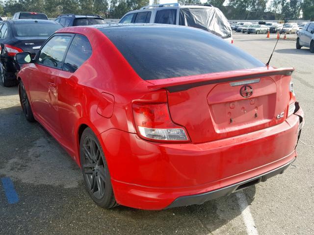 JTKJF5C7XD3054945 - 2013 TOYOTA SCION TC RED photo 3