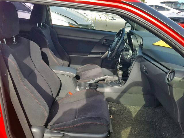 JTKJF5C7XD3054945 - 2013 TOYOTA SCION TC RED photo 5
