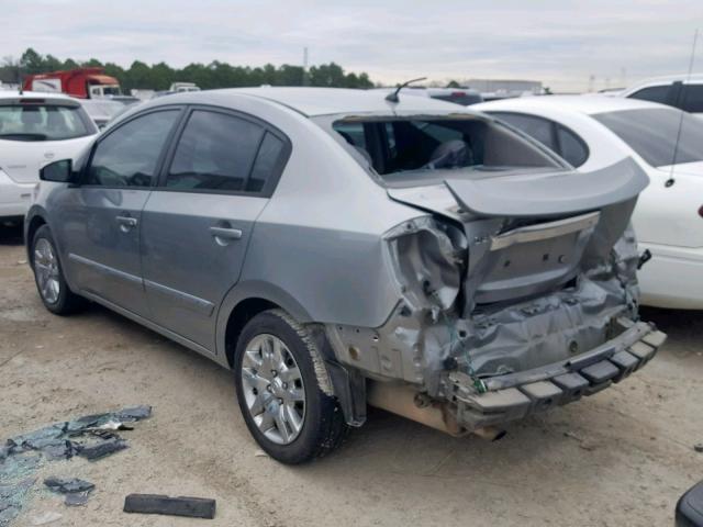 3N1AB6AP1BL694039 - 2011 NISSAN SENTRA 2.0 GRAY photo 3