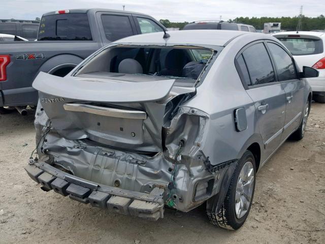 3N1AB6AP1BL694039 - 2011 NISSAN SENTRA 2.0 GRAY photo 4