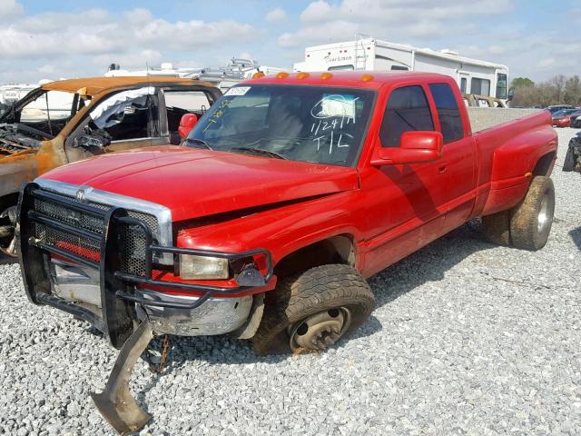 1B7MF3368XJ648854 - 1999 DODGE RAM 3500 RED photo 2