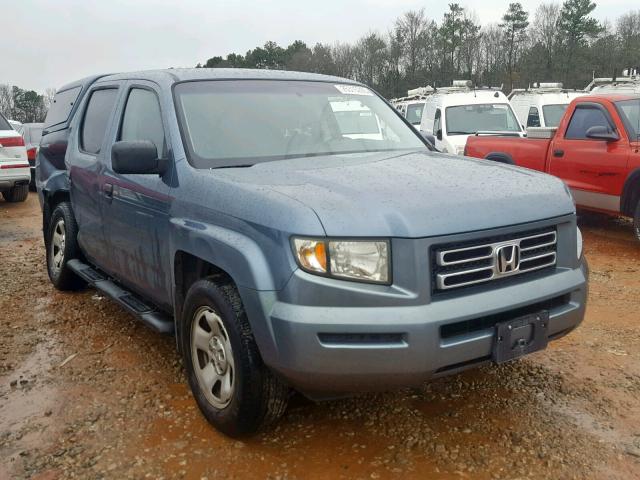 2HJYK16257H541980 - 2007 HONDA RIDGELINE BLUE photo 1