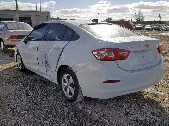 1G1BC5SMXJ7240137 - 2018 CHEVROLET CRUZE LS WHITE photo 3