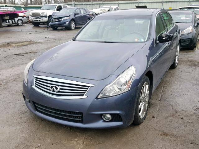 JN1CV6AR5BM401508 - 2011 INFINITI G37 BLUE photo 2