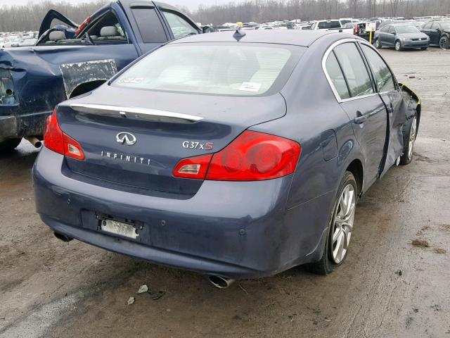 JN1CV6AR5BM401508 - 2011 INFINITI G37 BLUE photo 4