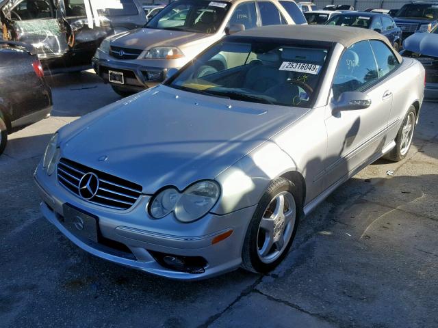 WDBTK75G64T025512 - 2004 MERCEDES-BENZ CLK 500 SILVER photo 2