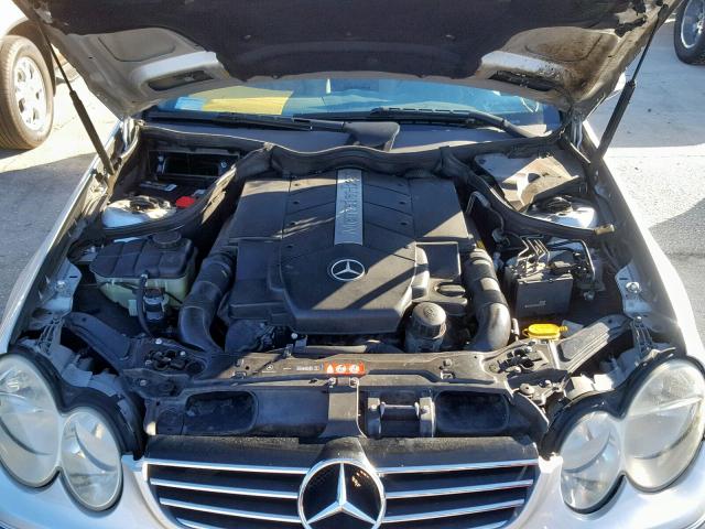 WDBTK75G64T025512 - 2004 MERCEDES-BENZ CLK 500 SILVER photo 7