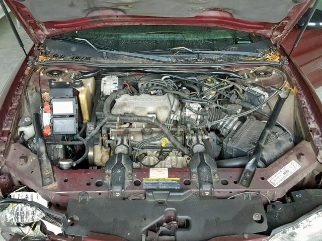 2G1WW12E039270632 - 2003 CHEVROLET MONTE CARL MAROON photo 7