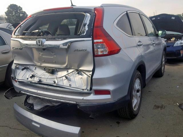 2HKRM4H76GH663011 - 2016 HONDA CR-V EXL SILVER photo 4