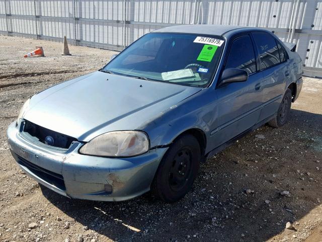 2HGEJ6618YH534488 - 2000 HONDA CIVIC BASE 蓝色 照片 2
