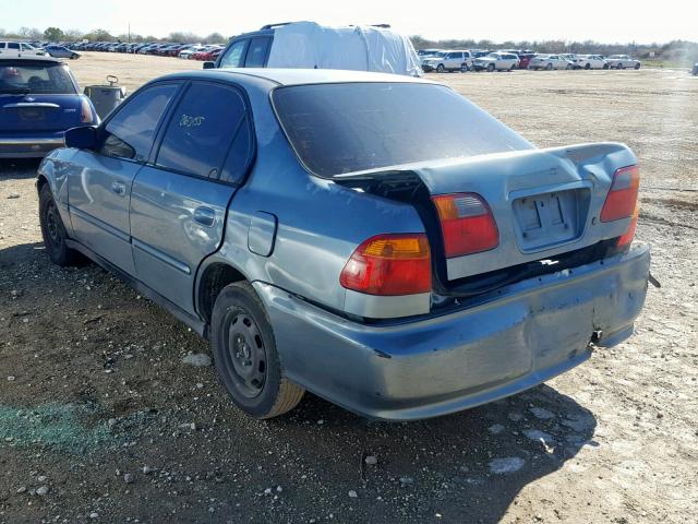 2HGEJ6618YH534488 - 2000 HONDA CIVIC BASE 蓝色 照片 3