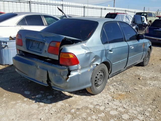 2HGEJ6618YH534488 - 2000 HONDA CIVIC BASE 蓝色 照片 4
