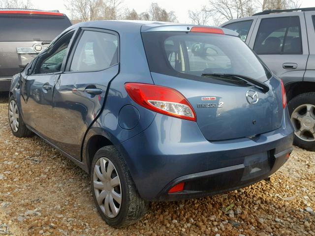 JM1DE1KZ8E0186222 - 2014 MAZDA MAZDA2 SPO BLUE photo 3