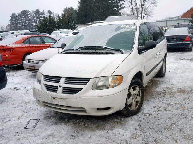 1D4GP45R15B419630 - 2005 DODGE CARAVAN SX WHITE photo 2