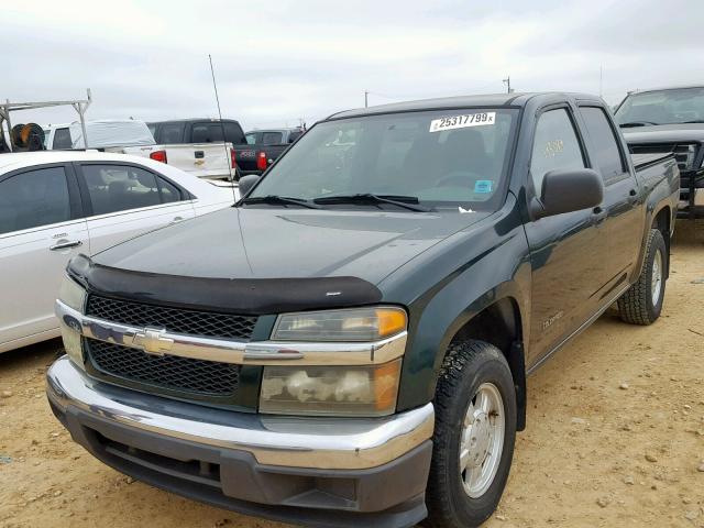 1GCCS136058170395 - 2005 CHEVROLET COLORADO GREEN photo 2