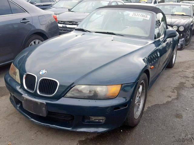 4USCH933XXLG01129 - 1999 BMW Z3 2.3 GREEN photo 2