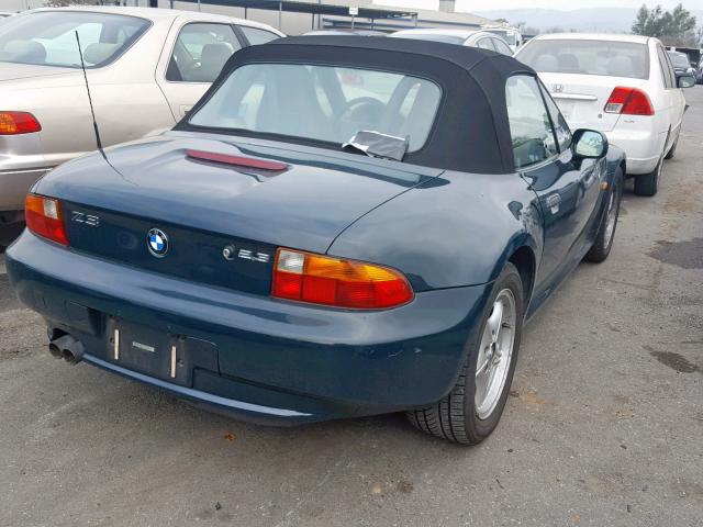 4USCH933XXLG01129 - 1999 BMW Z3 2.3 GREEN photo 4