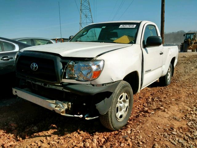 5TENX22NX6Z194020 - 2006 TOYOTA TACOMA WHITE photo 2