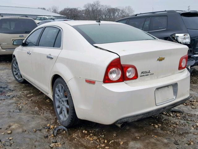 1G1ZE5E16BF237107 - 2011 CHEVROLET MALIBU LTZ WHITE photo 3