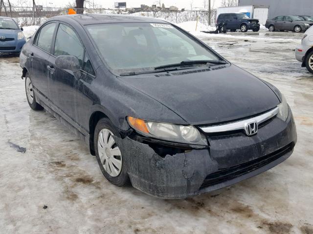 2HGFA15287H040339 - 2007 HONDA CIVIC DX BLACK photo 1