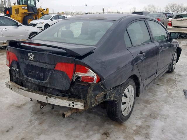 2HGFA15287H040339 - 2007 HONDA CIVIC DX BLACK photo 4