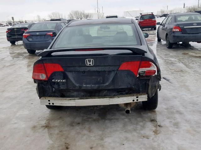 2HGFA15287H040339 - 2007 HONDA CIVIC DX BLACK photo 9