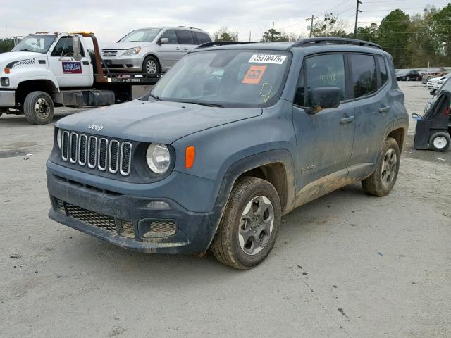 ZACCJBAB6JPH06195 - 2018 JEEP RENEGADE S ლურჯი ფოტო 2