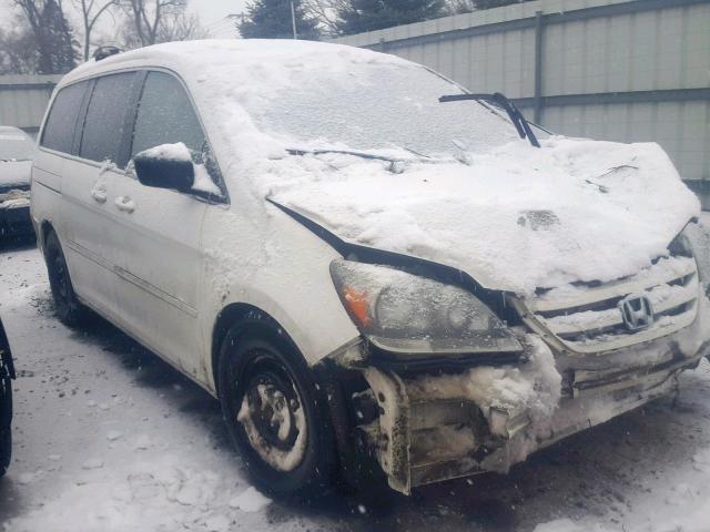 5FNRL38767B421511 - 2007 HONDA ODYSSEY EX WHITE photo 1