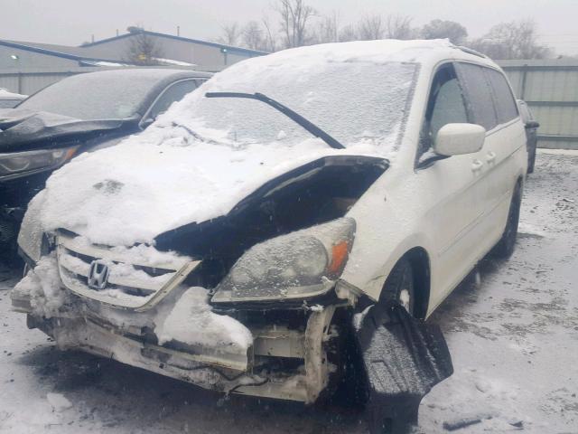 5FNRL38767B421511 - 2007 HONDA ODYSSEY EX WHITE photo 2