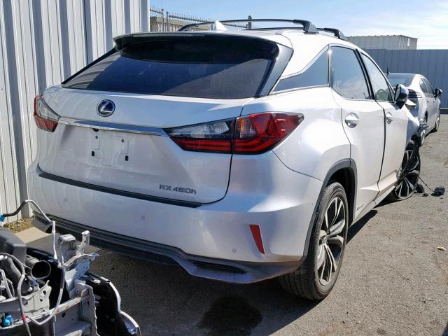 2T2BGMCAXGC001815 - 2016 LEXUS RX 450H WHITE photo 4